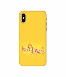 Amazon Brand - Solimo Designer Love Birds 3D Printed Hard Back Case Mobile Cover for Apple iPhone Xs Max