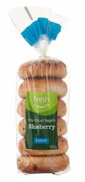 Fresh Brand – Blueberry Pre-Sliced Bagels, 21 oz (6 ct)