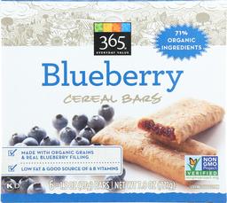 365 Everyday Value, Cereal Bars, Blueberry (6 - 1.3 oz bars), 7.8 oz