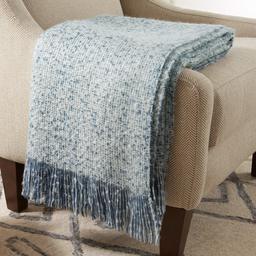 Amazon Brand – Stone & Beam Oversized Stripe Brushed Weave Throw Blanket, 60