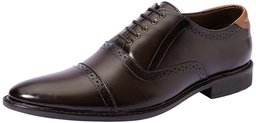 Amazon Brand - Symbol Men's Brown Synthetic Formal Shoes - 9 UK (AZ-KY-85B)