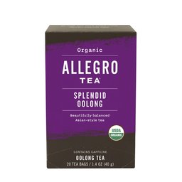 Allegro Tea, Organic Splendid Oolong Tea Bags, 20 ct