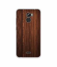 Amazon Brand - Solimo Designer Wooden Texture UV Printed Soft Back Case Mobile Cover for Gionee X1