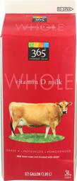 365 Everyday Value, Whole Vitamin D Milk, Half Gallon, 64 oz