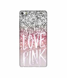 Amazon Brand - Solimo Designer Love Pink 3D Printed Hard Back Case Mobile Cover for Gionee Elife S7