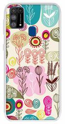 Amazon Brand - Solimo Designer Multicolor Plant Art Design Printed Soft Back Case Mobile Cover for Samsung Galaxy M31