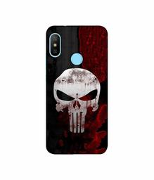 Amazon Brand - Solimo Designer Punisher Skull 3D Printed Hard Back Case Mobile Cover for Mi Redmi Note 6 Pro