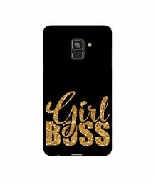 Amazon Brand - Solimo Designer Sparkle Girl Boss 3D Printed Hard Back Case Mobile Cover for Samsung Galaxy A8 Plus