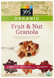 365 Everyday Value, Organic Fruit & Nut Granola, 17 oz