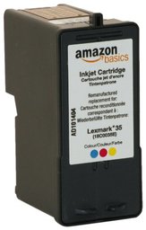 AmazonBasics - Cartucho de tinta refabricado correspondiente a un cartucho Lexmark 18C0035