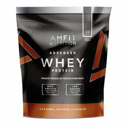 Marque Amazon - Amfit Nutrition Advanced Whey protéine de lactosérum saveur frappé au caramel, 32 portions, 990 g