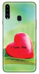 Amazon Brand - Solimo Designer Heart Design 3D Printed Hard Back Case Mobile Cover for Samsung Galaxy A20s