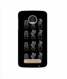 Amazon Brand - Solimo Designer Cactus Design 3D Printed Hard Back Case Mobile Cover for Motorola Moto Z Play