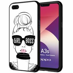 Amazon Brand - Solimo Designer Girl Boss Printed Hard Back Case Mobile Cover for Oppo A3s (D1228)