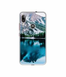 Amazon Brand - Solimo Designer Lake Mountain UV Printed Soft Back Case Mobile Cover for Motorola Moto E6s