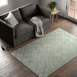 Amazon Brand – Stone & Beam Modern Textured Pattern Farmhouse Wool Area Rug, 5' x 7' 6