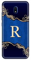 Amazon Brand - Solimo Designer Blue Pattern Alphabet-R 3D Printed Hard Back Case Mobile Cover for Xiaomi Redmi 8A