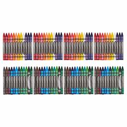 AmazonBasics Crayons - 24 Assorted Colors, 4-Pack