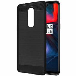 Amazon Brand - Solimo Mobile Cover (Soft & Flexible Back case) for OnePlus 6 (Black)