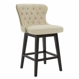 Amazon Brand – Stone & Beam Morgan Memory-Swivel Counter-Height Barstool, 38.2