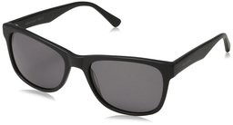 Obsidian Sunglasses for Women or Men Square Frame 02, Matte Black, 54 mm