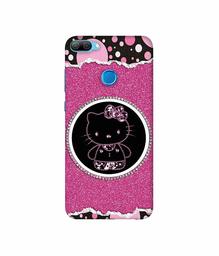 Amazon Brand - Solimo Designer Kitty with Glitter 3D Printed Hard Back Case Mobile Cover for Huawei Honor 9N