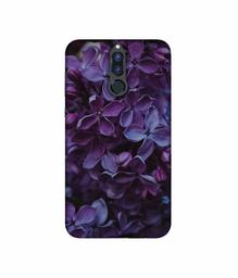 Amazon Brand - Solimo Designer Purple Flowers 3D Printed Hard Back Case Mobile Cover for Huawei Honor 9i