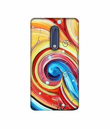 Amazon Brand - Solimo Designer Abstarct Color Mixing 3D Printed Hard Back Case Mobile Cover for Nokia 5