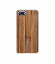 Amazon Brand - Solimo Designer Wooden Art UV Printed Soft Back Case Mobile Cover for Realme C2