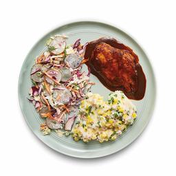 AMAZON BBQ Chicken with Dill Pickle Slaw & Corn Whipped Potatoes, 40 OZ