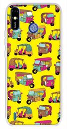 Amazon Brand - Solimo Designer Multicolor Auto Yellow Pattern Printed Soft Back Case Mobile Cover for Tecno Spark Go Plus