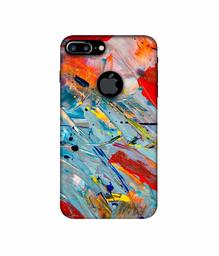 Amazon Brand - Solimo Designer Colour Texture 3D Printed Hard Back Case Mobile Cover for Apple iPhone 7 Plus (Logo Cut)