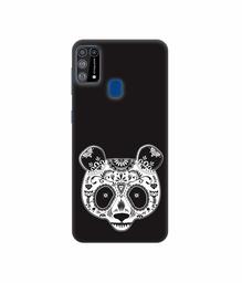 Amazon Brand - Solimo Designer Panda Illustrator 3D Printed Hard Back Case Mobile Cover for Samsung Galaxy M31