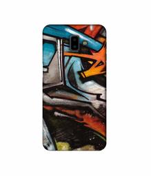 Amazon Brand - Solimo Designer Painting Texture 3D Printed Hard Back Case Mobile Cover for Samsung Galaxy J6 Plus