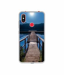 Amazon Brand - Solimo Designer Wooden Beach UV Printed Soft Back Case Mobile Cover for Redmi Note 6 Pro