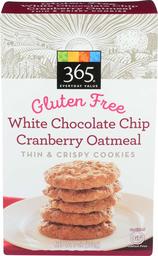 365 Everyday Value, White Chocolate Chip Cranberry Oatmeal, Thin & Crispy Cookies, 7 oz