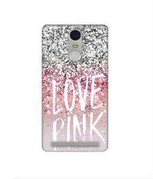 Amazon Brand - Solimo Designer Love Pink 3D Printed Hard Back Case Mobile Cover for Lenovo K5 Note