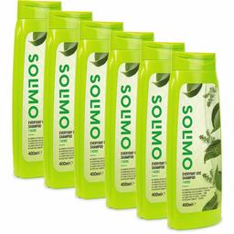 Marque Amazon - Solimo Shampooing Usage quotidien aux 7 végétaux - Pack de 6 (400ml x 6)