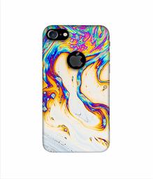 Amazon Brand - Solimo Designer Multicolor Flash 3D Printed Hard Back Case Mobile Cover for Apple iPhone 7 (with Logo Cut)