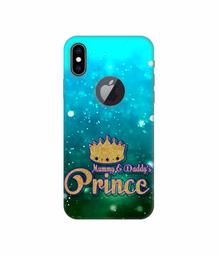 Amazon Brand - Solimo Designer Mummy & Daddy's Prince 3D Printed Hard Back Case Mobile Cover for Apple iPhone Xs Max (Logo Cut)