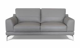 Amazon Brand - Alkove Marlow Hand-Crafted Leather Sofa, 2 Seater Maxi, 92 x 190 x 88cm, Light Grey