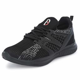 Bourge Men's Black Running Shoes-6 UK (40 EU) (7 US) (Reef-02)