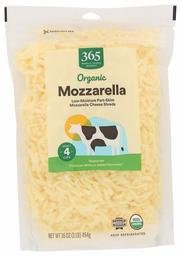 365 Everyday Value, Organic Mozzarella Cheese, Shredded, 16 oz