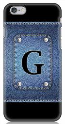 Amazon Brand - Solimo Designer Button Jeans Alphabet-G 3D Printed Hard Back Case Mobile Cover for Apple iPhone 6s