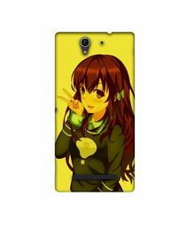 Amazon Brand - Solimo Designer DJ Girl Vector 3D Printed Hard Back Case Mobile Cover for Sony Xperia C3 Dual