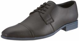 Amazon Brand - Symbol Men's Black Formal Derby Shoes with Handmade Sole - 7 UK/India (41 EU)(AZ-KY-90A)