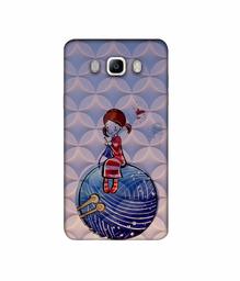 Amazon Brand - Solimo Designer Lady Vector Patternn 3D Printed Hard Back Case Mobile Cover for Samsung Galaxy J5 (2016)