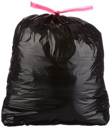 AmazonBasics 30 Gallon Large Trash Bag with Draw Strings, 1.2 mil, 120-Count