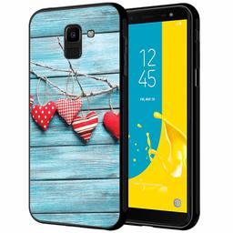 Amazon Brand - Solimo Designer Hearts Printed Hard Back Case Mobile Cover for Samsung Galaxy J6 2018 / Samsung Galaxy On6 (D183)