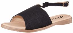 Flavia Women's Black Fashion Sandals-9 UK (41 EU) (10 US) (FL117/BLK)